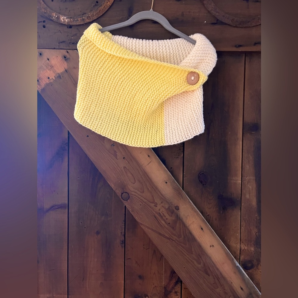Sunshine Hand Knit Scarf